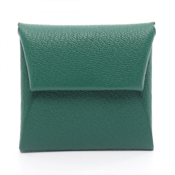 HERMES Green Leather Wallet - Picture 1 of 5
